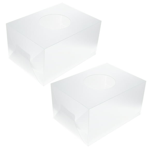 Raindrops Raffle Boxes Box Transparent PP 2pcs 8.7x6.3x4.7in