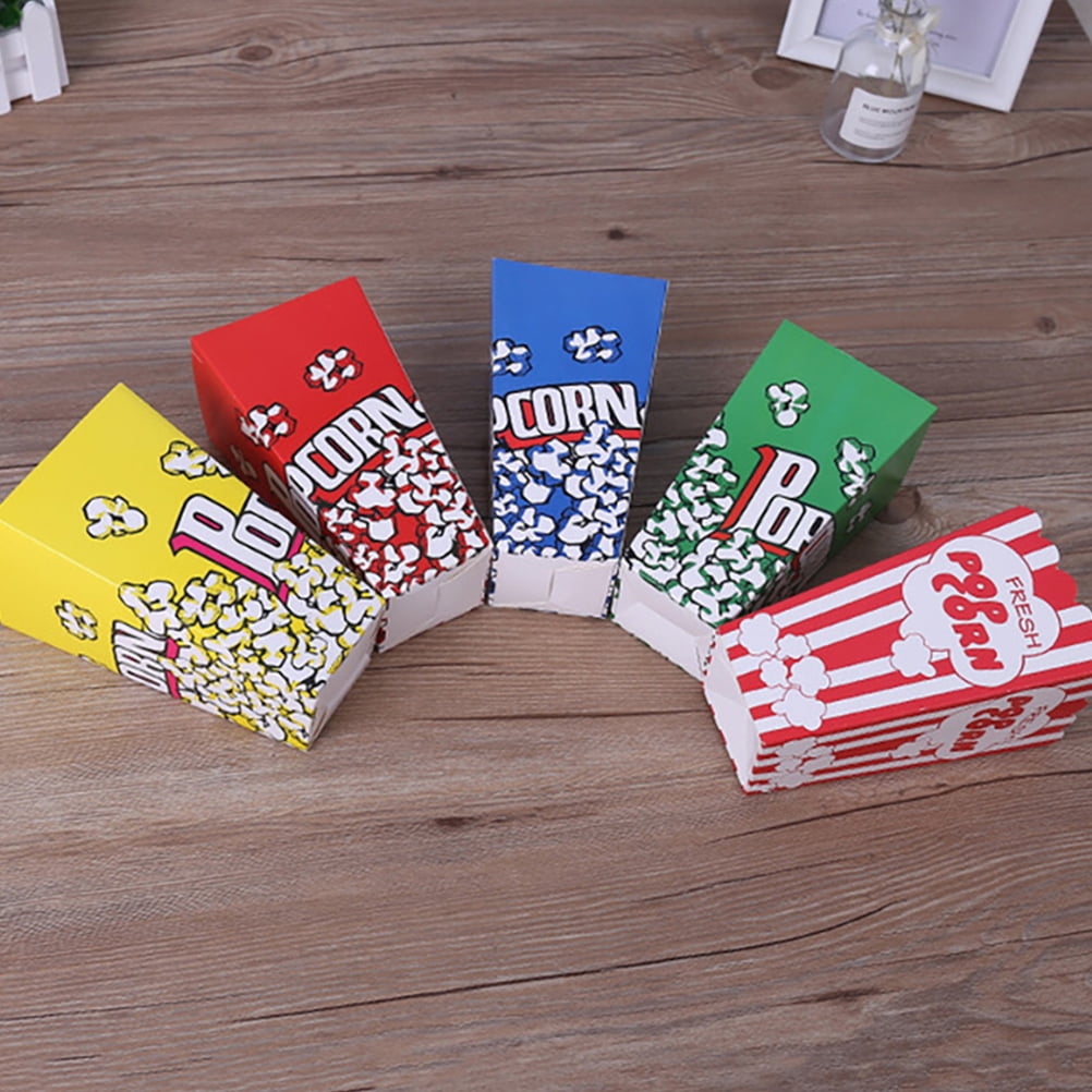 Raindrops Boxes Colorful Baking Popcorn Carton Popcorn Containers Child ...