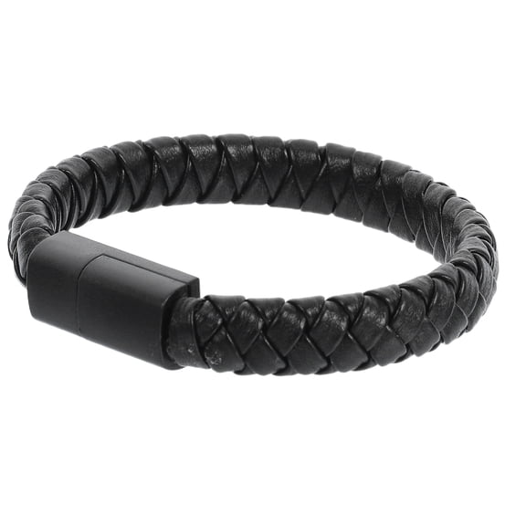 Raindrops Braided Material USB C Cable Fast Charging Wristband Style for Digital Devices with Port 1Pack