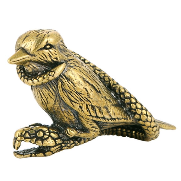 Raindrops Snake Tangled Bird Statue Brass Statue Desktop Decoration Home Table Decor Home Supplies