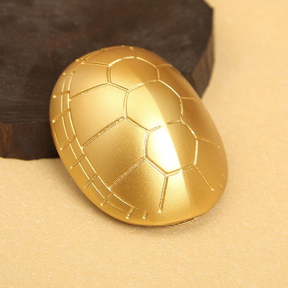 Raindrops Brass Turtle Shell Figurine Golden Sculpture for Living Room Home Decoration