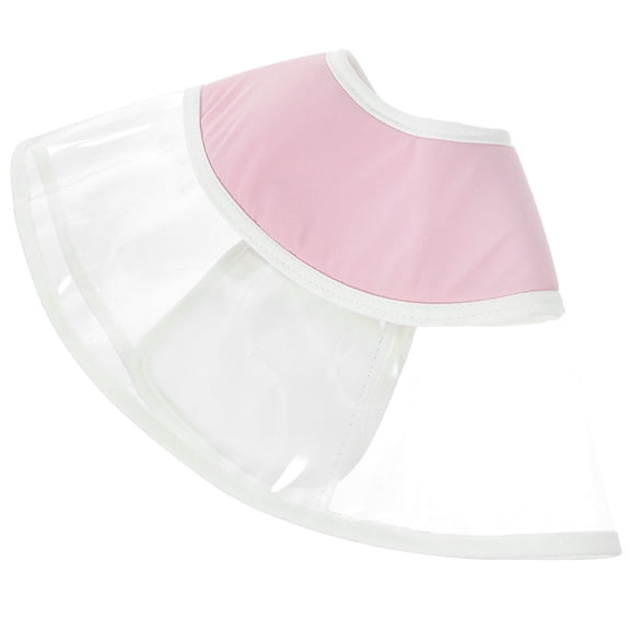 Raindrops Breathable PVC Cat Recovery Collar in Red for Wearing Prevents Licking and Scratching 6.5 Inches