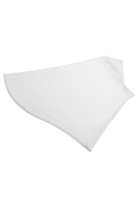 Women Hijab Scarf Adjustable Hijab Cap White Polyester 1Set Neck Coverage for Versatile Styling