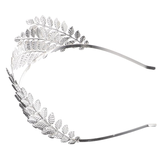 Raindrops 1Pc Silver Bridal Crown Hair Hoop Elegant Leaf Hair Accessories
