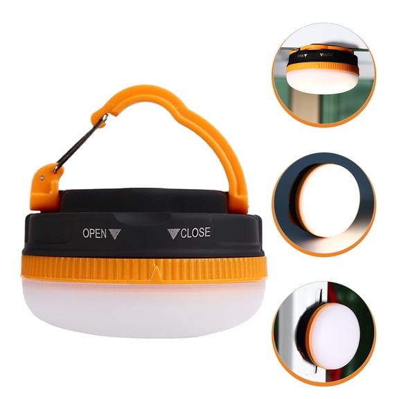 Raindrops Bright LED Camping Lantern for Outdoor Use Portable Tent Light with Hook Design Multi Color ABS PP Material