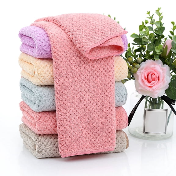 Raindrops 5pcs Pineapple Towels Water Absorption Bath Towels for Hotel