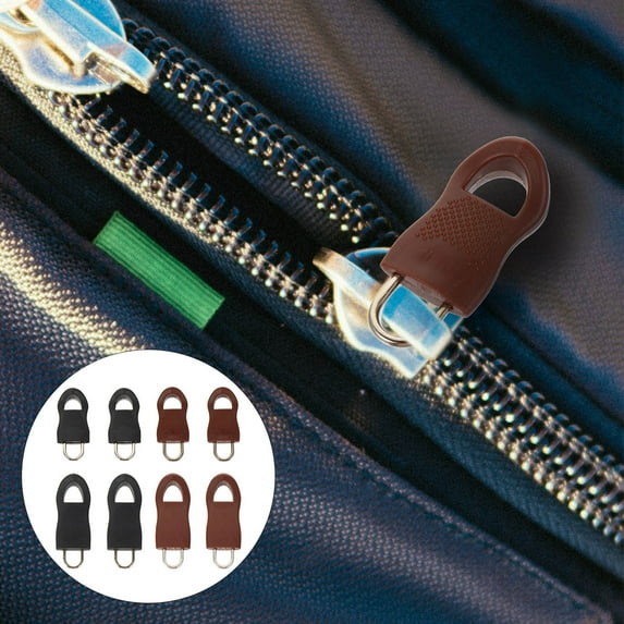Raindrops Brown Zipper Slider Luggage Accessories Zipper Flap Replacement 3.60X1.60X0.50CM