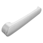 Raindrops Keyless Rv Door Handle with Privacy Lock in Silver Aluminum Alloy for Bathroom Use
