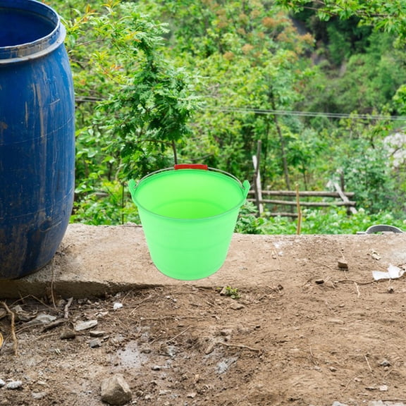 Raindrops Heavy Duty Cement Mixing Bucket with Handles, PP Plastic, Multi-Purpose Construction and Home Use, 1 Piece
