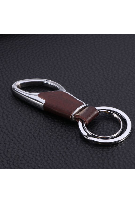Buckle Keychain Keychain Metal and Brown 1Set for Daily Use