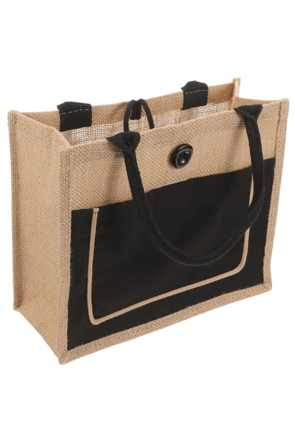 Burlap Tote Bag Jute Tote Bag Large Burlap Reusable Grocery Bag Shopping Bag