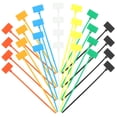 thumbnail image 1 of Raindrops Cable Ties with Write-on Labels 250Pcs Assorted Color 4x150mm Plastic for Cable Organization, 1 of 8