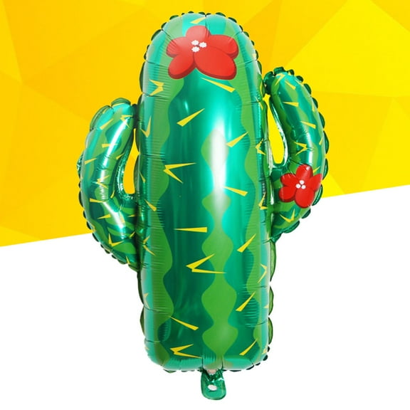 Raindrops Cactus Shaped Balloons in Assorted Colors for Party Decoration Made of Aluminum Foil 8pcs