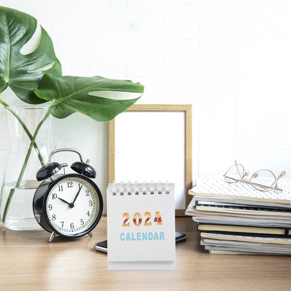 Raindrops Calendars Desktop Calendar Small Calendar Office Student 10.00X7.50X5.50CM White