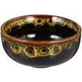 thumbnail image 1 of Raindrops Calligraphy Ceramic Water Dish Office Travel 7X7X4CM Yellow, 1 of 8