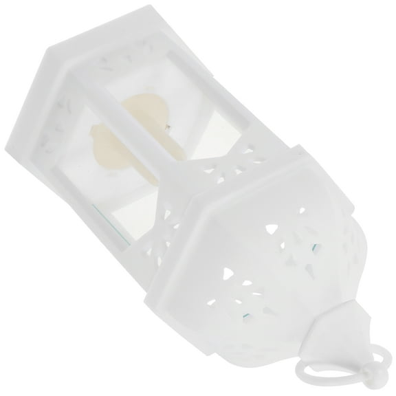 Raindrops Candlestick Tabletop Arrangement 1Pcs White Plastic Lanterns For Candles Christmas Style Home Decor