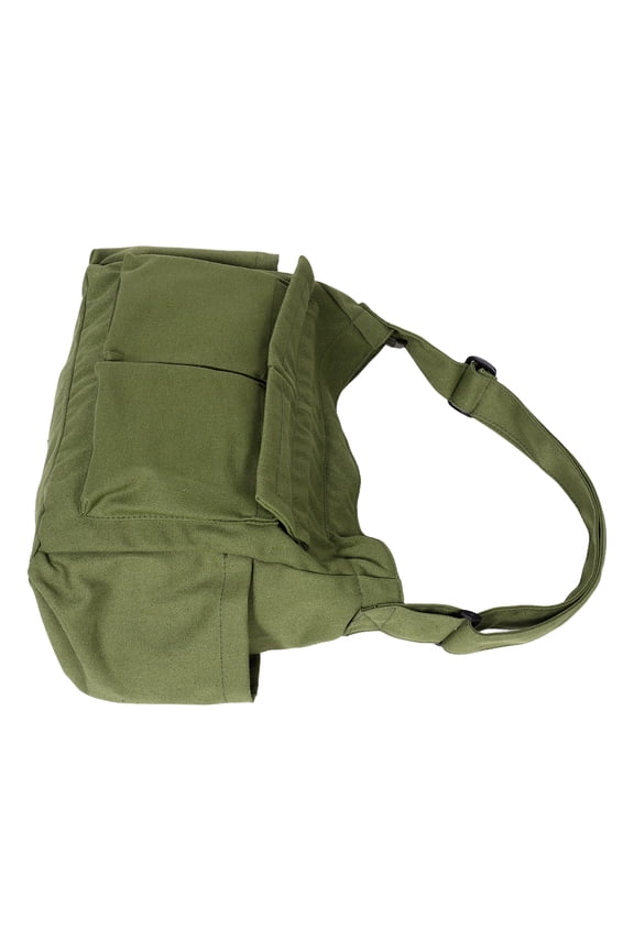 Canvas Messenger Bag Large Crossbody Bag With Multiple Pockets Canvas Shoulder Tote Bag For Women And Men Business Travel Laptop Bags