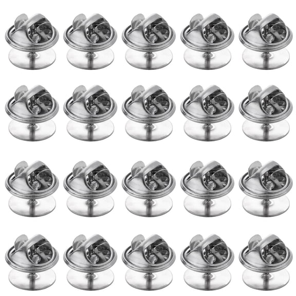 Raindrops Cap Locking Pin Keeper Blank for Backpacks Tacks Staff Silver