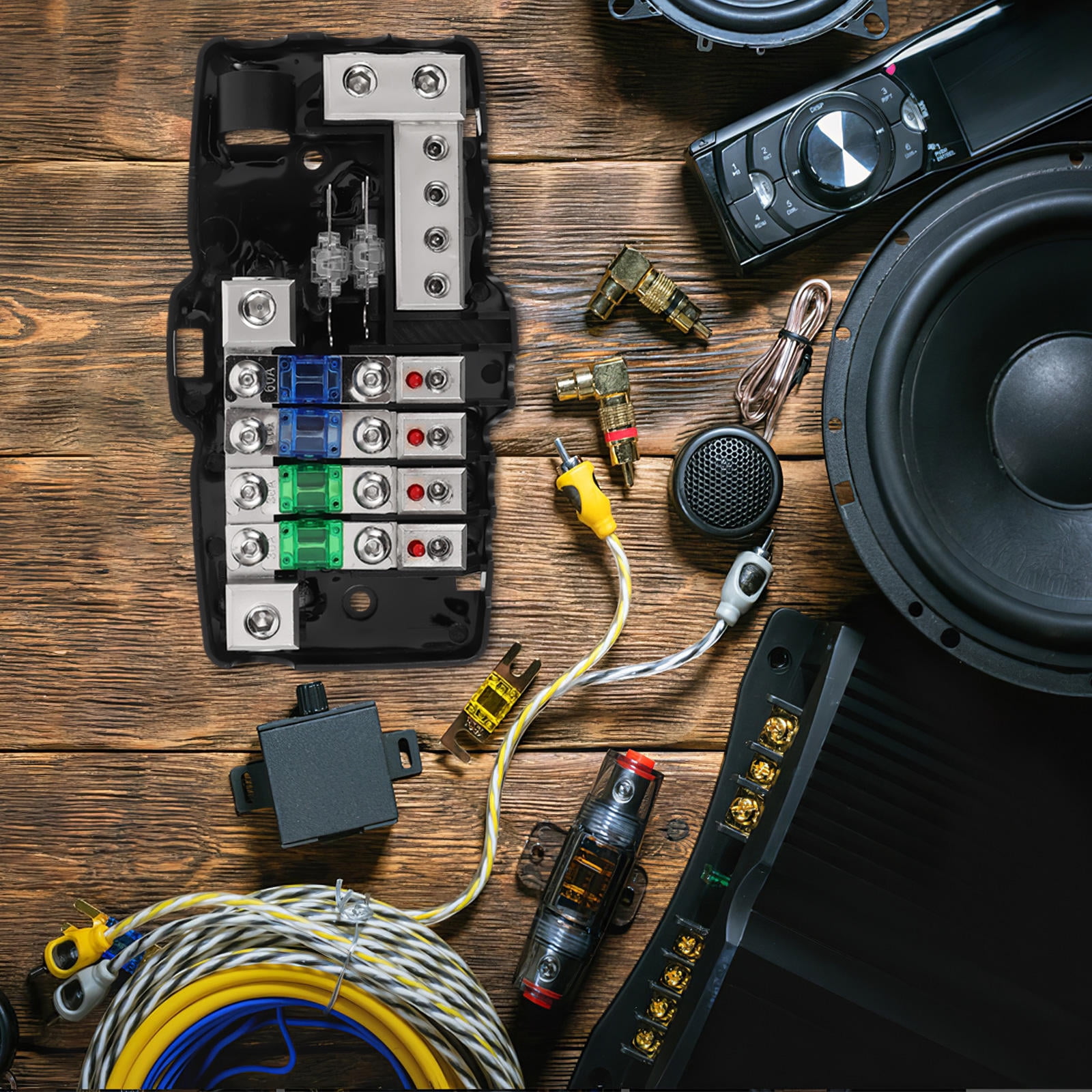 Raindrops Car Audio Fuse Box For Automotive Multi-Functional Fuse ...