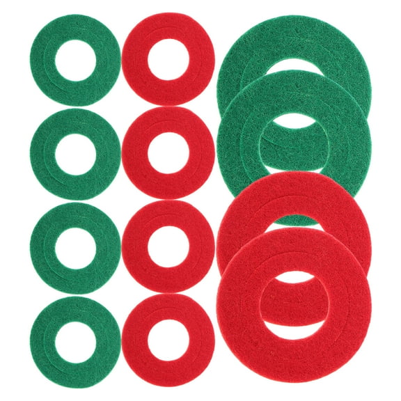 Raindrops 10Pairs Battery Terminal Protector Felt Washers Fiber Red Green Assorted Color for