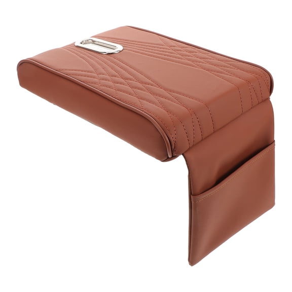 Raindrops Car Center Console Armrest Cover with Built-in Tissue Holder, Soft Auto Arm Rest Pillow, Car Interior Accessories for Most Vehicles
