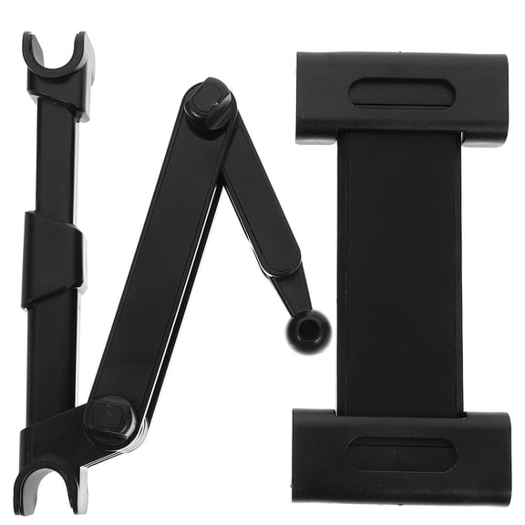 Raindrops Black Aluminum Car Tablet Holder for Backseat - for Kids, Back to School Travel Accessory