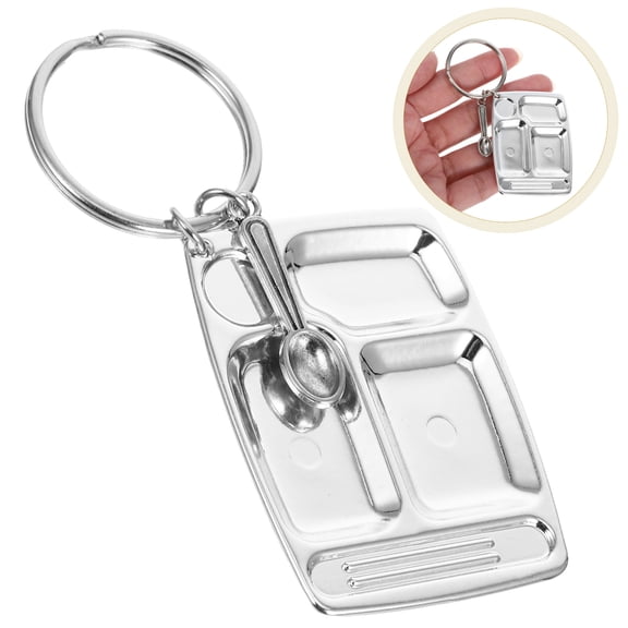 Raindrops Keychains for Women Dinner Plate Charm 1Pack