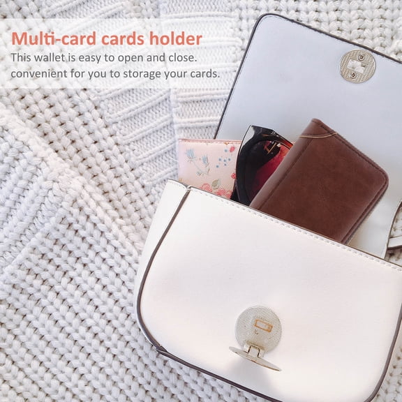 Raindrops Design Card Holder Wallet with Certificate Pocket and Billfold for Organized Storage of Essentials