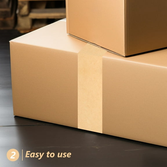 Raindrops Packing Tape Brown Paper for Carton Boxes with Tearable Design and Secure Adhesive