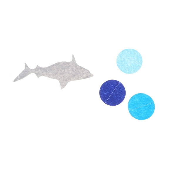 Raindrops Cartoon Shark Banner Decoration Hanging Pull Flag Birthday Garland Party Supplies