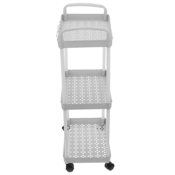 Raindrops  Carts with Wheels for Groceries Bathroom Storage Baby White