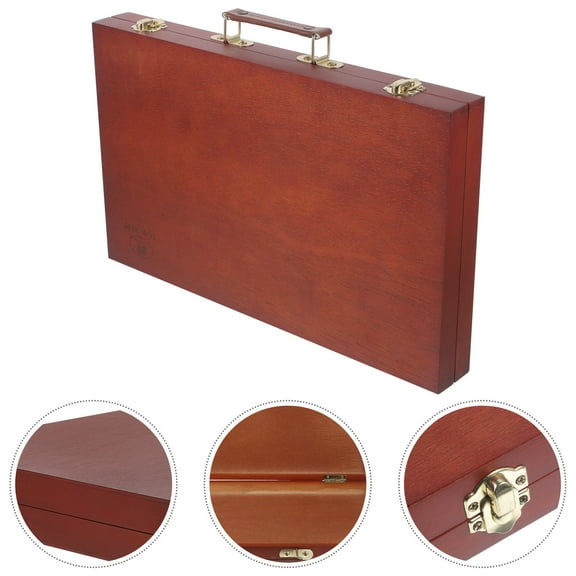 HIAKDOFT Portable Drawing Case Pigment Storage Assorted Color 1Pcs 37.00X23.00X4.50Cm