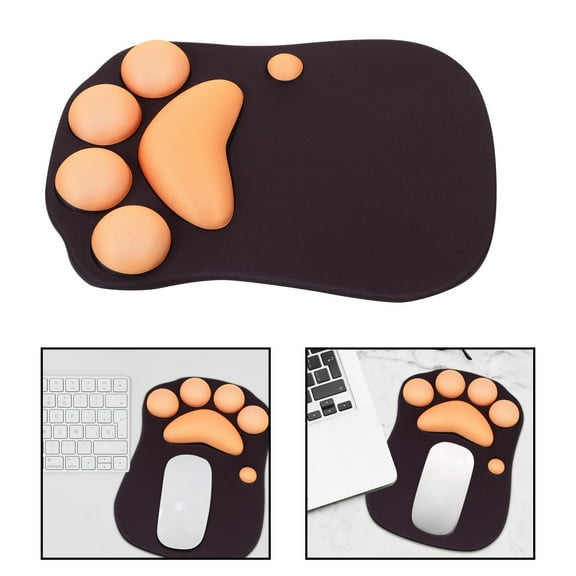 Raindrops Cat Design Laptop Mouse Pad Computer Mat for Gaming Desk Accessories