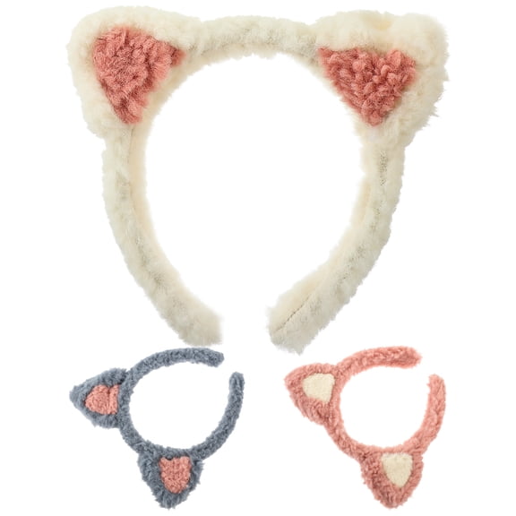 Raindrops Cat Ear Headband for Women Made of Fabric Perfect for Makeup Spa and Face Washing Multi Color