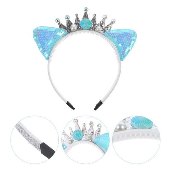 Cat Ears Sequin Headband 1Pcs for Children Daily and Cosplay Accessories