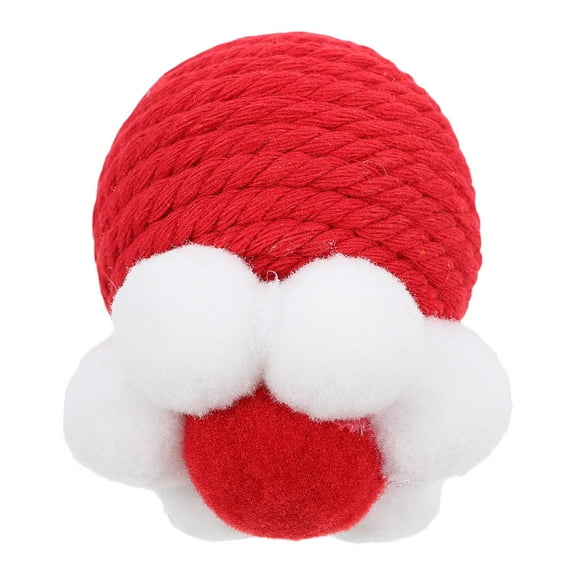 Raindrops Cat Rope Ball Cat Sisal Ball Red for Indoor Playtime 1Pcs