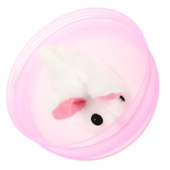 Raindrops Cat Exercise Toy Indoor Cat Toys Round Plush Pink 1Pack