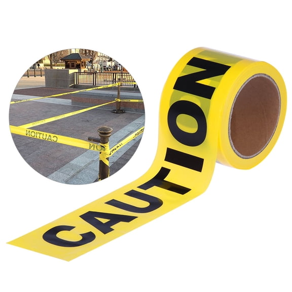 FOMIYES Bright Yellow Caution Tape for Safety, Hazard Warning, and Construction Zone Marking in Public and Work Areas