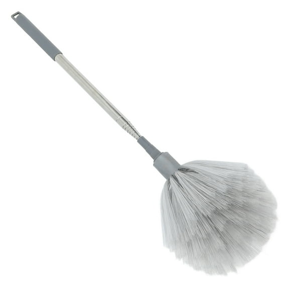 Raindrops Ceiling Duster with Extension Pole 1Set Grey Plastic for Indoor and Outdoor Cleaning