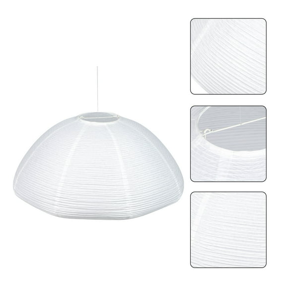 Raindrops Ceiling Light Cover 1Pcs White Paper Lampshade Japanese Style 19.7X19.7X7.9in for Soft Light Diffusion