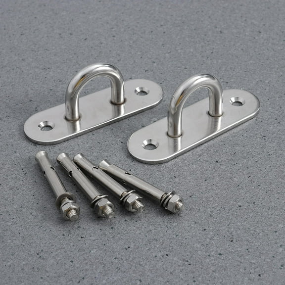 Raindrops Ceiling Wall Mount U Shaped Hooks 2Pcs 3.94X1.57X1.26in Heavy Duty Stainless Steel
