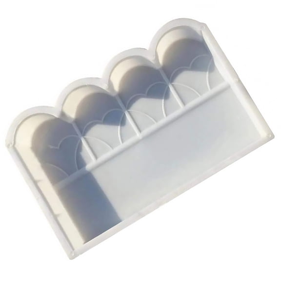Raindrops Cement Mold For Fence Outdoor Fence Mold Rectangular Shape 1Set 17.1X11.7X2In White Plastic