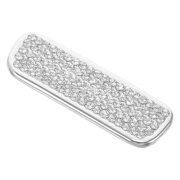 LABRIMP Car Armrest Box Button Sticker Light Grey Self Adhesive Center Console Trim