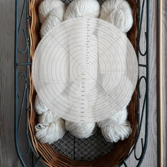 Raindrops Acrylic Centering Ruler Clear Circular Design for DIY Sewing and Drawing