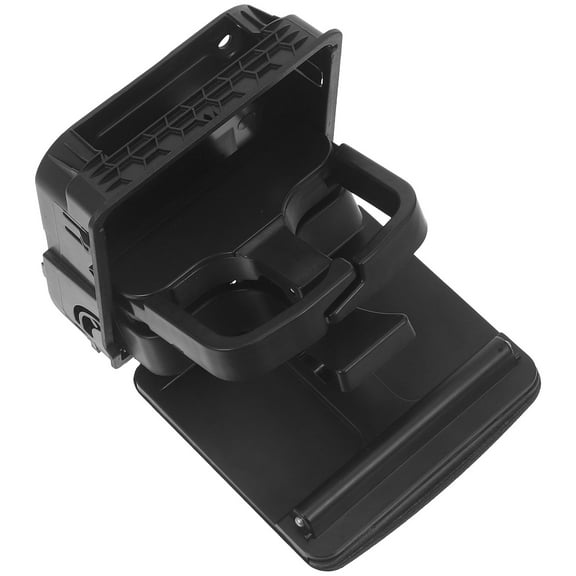 Raindrops Central Console Cup Holder for Car Use Black ABS Material Sturdy and Stable 1 Piece