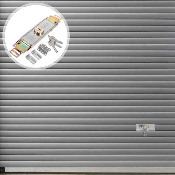 Raindrops Multipurpose Rolling Door Lock with Robust Antitheft Design for Sliding Gates Barn and Shop Doors