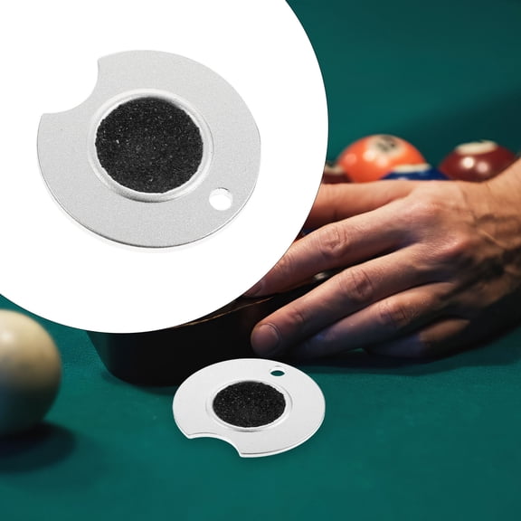 SHINYPASING Pool Tip Shaper Cue Tip Shaper Silver Billiard Players 1Set