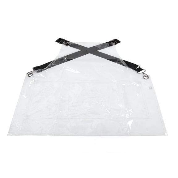 Raindrops Chef Accessories Set for Men Including Chef Hat and Apron, Transparent Design for Adult Kitchen Work