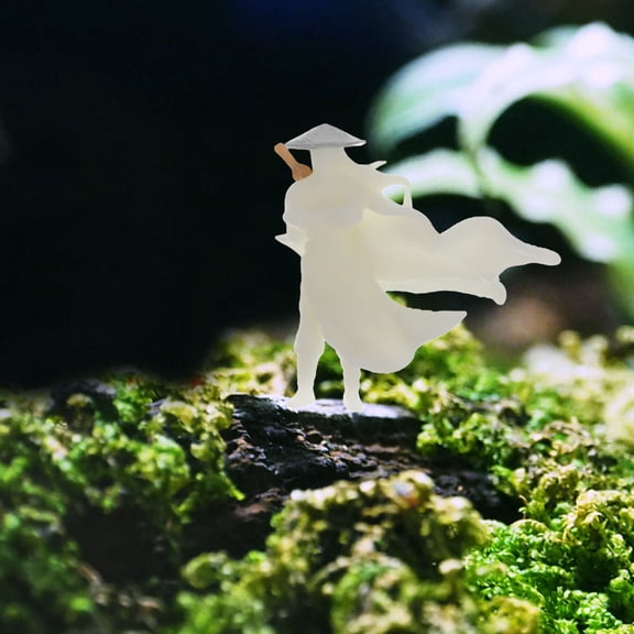FOMIYES White Ancient Statue Ornament for Bonsai, Garden Landscape, Desktop Decoration, Detailed Design, and Elegant Display