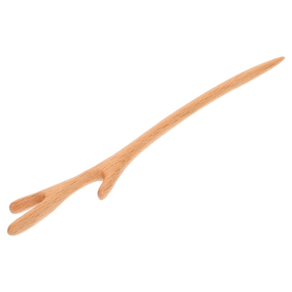 Raindrops Chinese Hair Chopstick Vintage Decorative Peach Wood Beige Color Durable for Hair Bun Holder